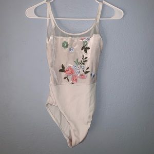 Gorgeous white velvet Leo from classindancewear!